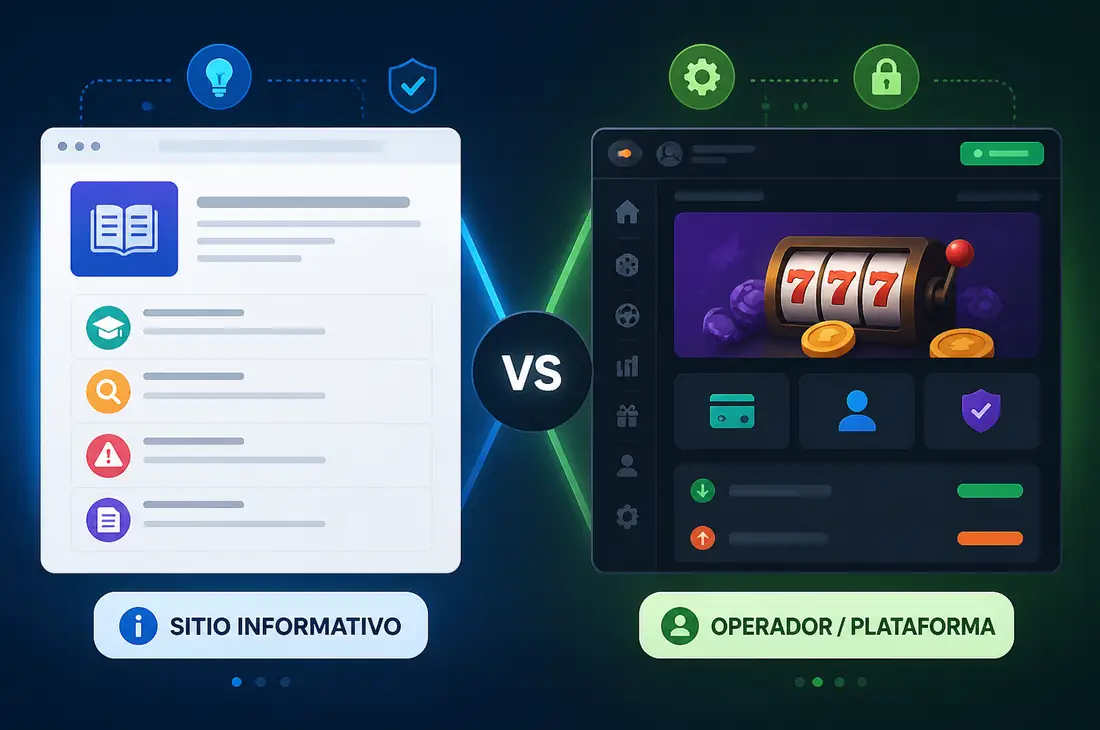Diferencias entre información editorial y operador